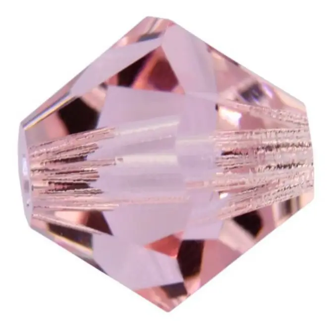 Preciosa Crystal Beads 4 mm 70040 Indian Pink 57 Pcs Pyramid - Image 2