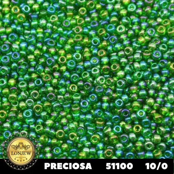 Preciosa Round Seed Beads 51100 10/0 3.5 Oz