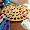Wooden Cross Stitch Organizer with Small Needle Holder Magnet - Design6 - Image 5