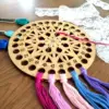 Wooden Cross Stitch Organizer with Small Needle Holder Magnet - Design6 - Image 7