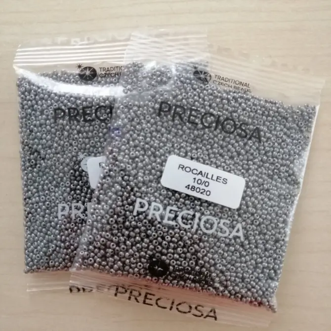 Preciosa Round Seed Beads 48020 10/0 3.5 oz - Image 4