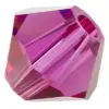 Preciosa Crystal Beads 4 mm 70350 Fuschsia 57 Pcs Pyramid