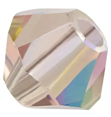 Preciosa Crystal Beads 3mm 20020 Light Ametist AB 110 Pcs Pyramid