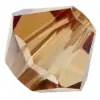 Preciosa Crystal Beads 4 mm 10220 Smoke Topaz 57 Pcs Pyramid