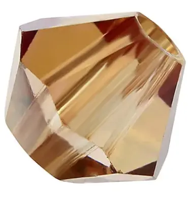 Preciosa Crystal Beads 4 mm 10220 Smoke Topaz 57 Pcs Pyramid