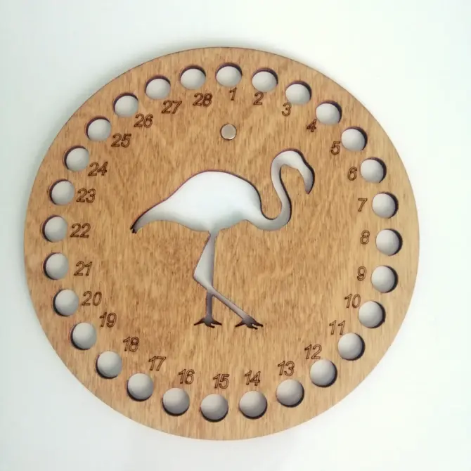 Wooden Cross Stitch Organizer with Small Needle Holder Magnet - Design13 - Image 15