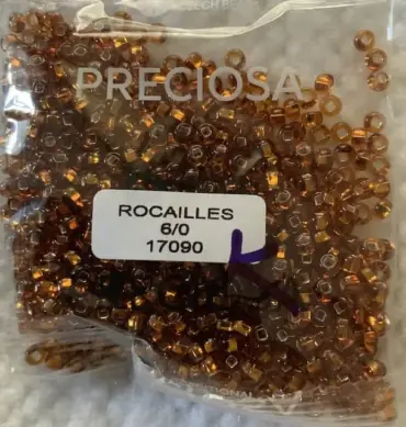 Preciosa Round Seed Beads 17090 6/0 3.5 Oz Square