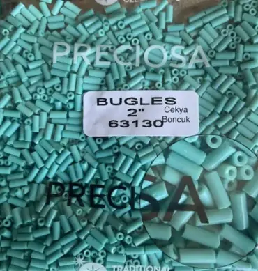Preciosa Bugles Beads 63130 2" 3.5 Oz