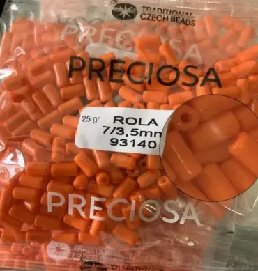 Preciosa Rola Beads 93140 7x3.5mm 1.76 Oz
