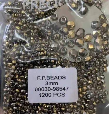 Preciosa Fire Polished Beads FP 3mm 00030-98547 100 Pcs