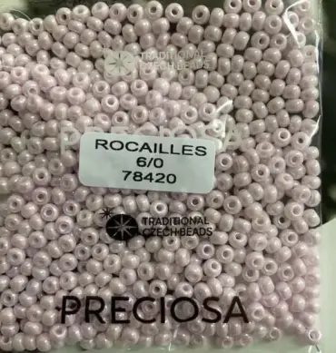 Preciosa Round Seed Beads 78420 6/0 3.5 Oz