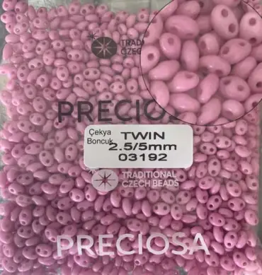 Preciosa Twin Beads 3.5 Oz 03192 2.5/5mm