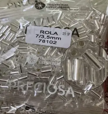 Preciosa Rola Beads 78102 7x3.5mm 1.76 Oz