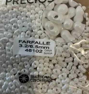 Preciosa Farfalle Beads 3.5 Oz 46102 3.2/6.5mm