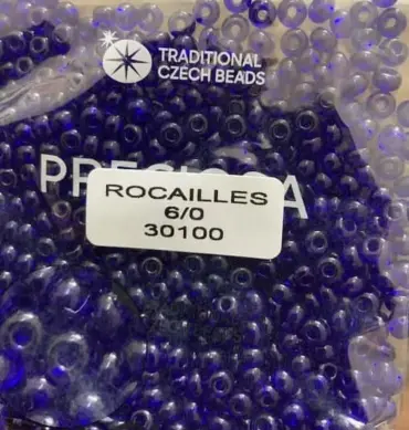 Preciosa Round Seed Beads 30100 6/0 3.5 Oz