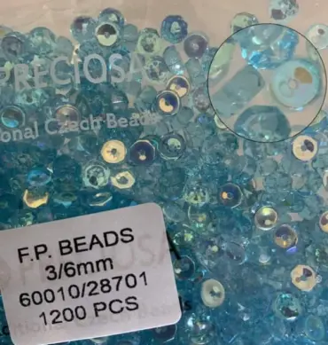Preciosa Rondelle Beads 60010-28701 3/6mm 100 Pcs