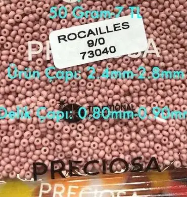 Preciosa Round Seed Beads 73040 9/0 3.5 Oz