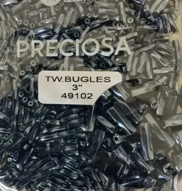 Preciosa Twisted Bugles Beads 49102 3" 3.5 Oz