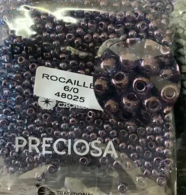 Preciosa Round Seed Beads 48025 6/0 3.5 Oz