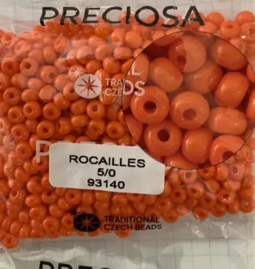 Preciosa Round Seed Beads 93140 5/0 3.5 Oz