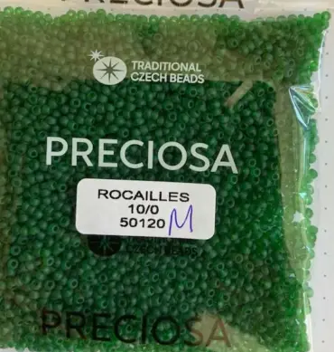 Preciosa Round Seed Beads 50120 10/0 3.5 Oz Matte