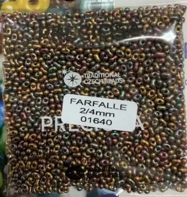 Preciosa Farfalle Beads 3.5 Oz 01640 2/4mm