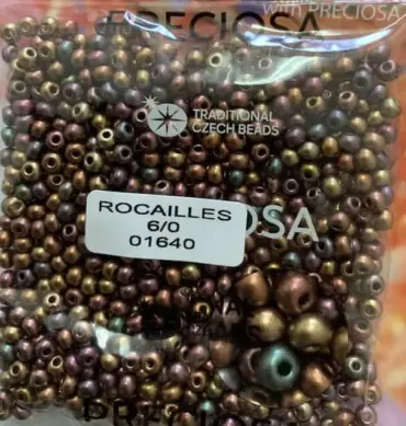 Preciosa Round Seed Beads 01640 6/0 3.5 Oz
