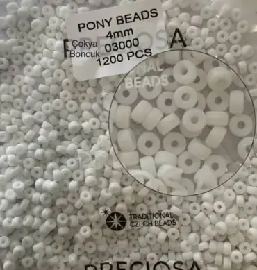 Preciosa Pony Beads 03000 4mm 200 Pcs