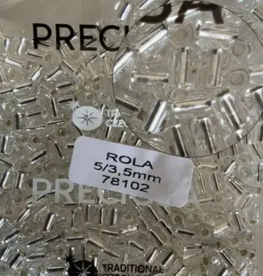Preciosa Rola Beads 78102 5x3.5mm 3.5 Oz