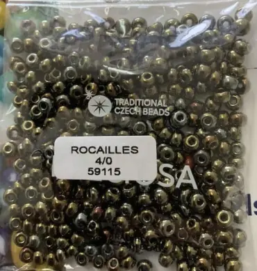 Preciosa Round Seed Beads 59115 4/0 3.5 Oz