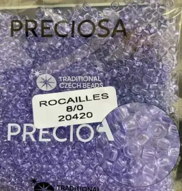 Preciosa Round Seed Beads 20420 8/0 3.5 Oz