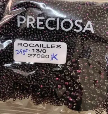 Preciosa Round Seed Beads 27080 13/0 3.5 Oz Square