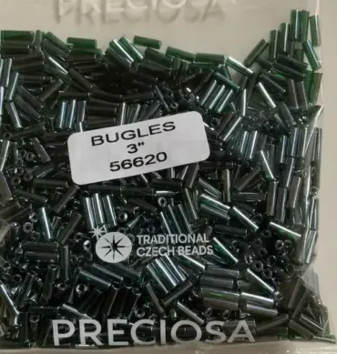 Preciosa Bugles Beads 56620 3" 3.5 Oz