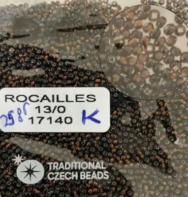 Preciosa Round Seed Beads 17140 13/0 3.5 Oz Square