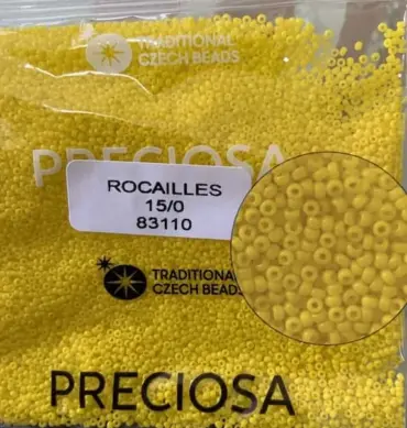 Preciosa Round Seed Beads 83110 15/0 3.5 Oz
