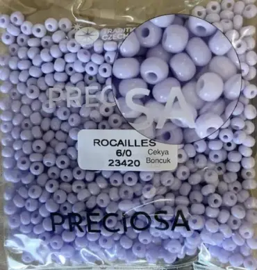 Preciosa Round Seed Beads 23420 6/0 3.5 Oz