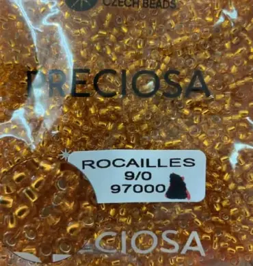 Preciosa Round Seed Beads 97000 9/0 3.5 Oz