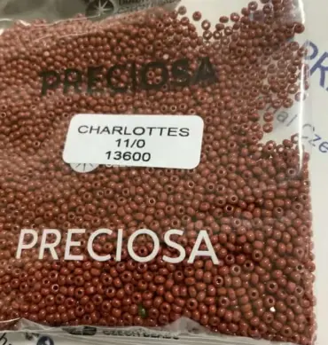 Preciosa Charlotte Seed Beads 13600 11/0  3.5 Oz