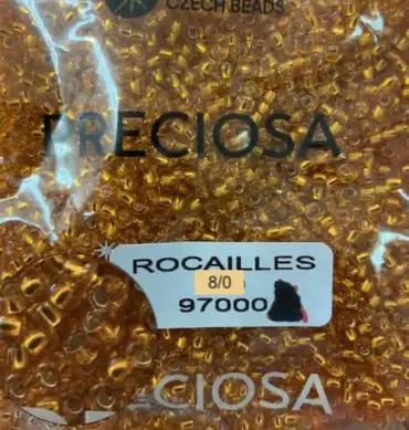 Preciosa Round Seed Beads 97000 8/0 3.5 Oz