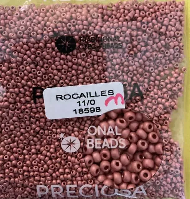 Preciosa Round Seed Beads 18598 11/0 3.5 Oz Matte