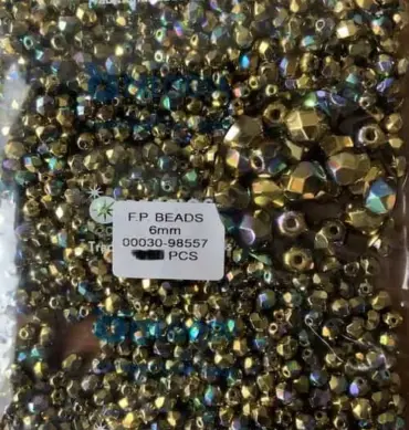 Preciosa Fire Polished Beads FP 6mm 00030-98557 100 Pcs