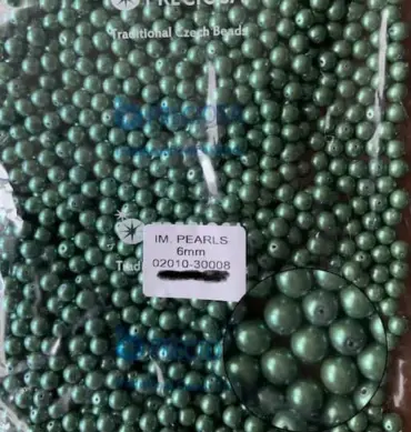 Preciosa Pearl Beads 6mm 02010-30008 100 Pcs