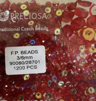 Preciosa Rondelle Beads 90080-28701 3/6mm 100 Pcs