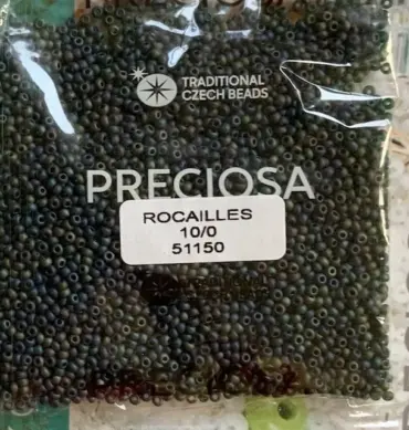 Preciosa Round Seed Beads 51150 10/0 3.5 Oz Matte