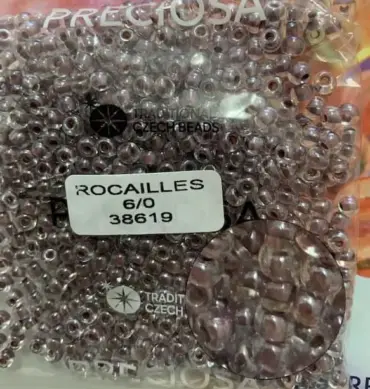 Preciosa Round Seed Beads 38619 6/0 3.5 Oz