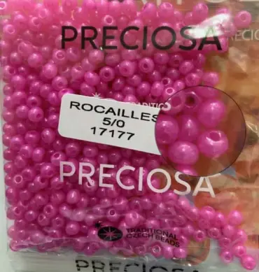 Preciosa Round Seed Beads 17177 5/0 3.5 Oz