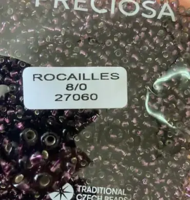 Preciosa Round Seed Beads 27060 8/0 3.5 Oz
