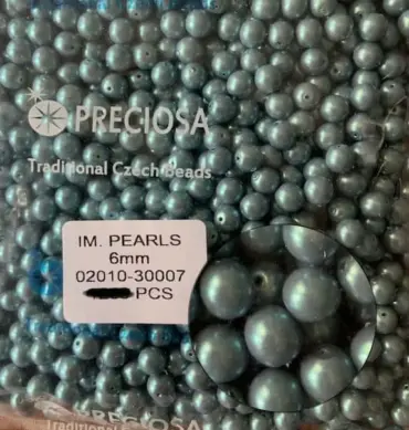 Preciosa Pearl Beads 6mm 02010-30007 100 Pcs
