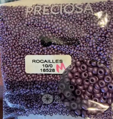 Preciosa Round Seed Beads 18528 10/0 3.5 Oz Matte