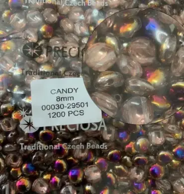 Preciosa Candy Beads 8mm 00030-G1193 50 Pcs